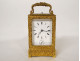 Russian gilt bronze travel officer&#39;s clock Kreitz St Petersburg 19th century