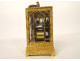 Russian gilt bronze travel officer&#39;s clock Kreitz St Petersburg 19th century