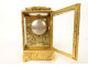 Russian gilt bronze travel officer&#39;s clock Kreitz St Petersburg 19th century