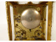 Russian gilt bronze travel officer&#39;s clock Kreitz St Petersburg 19th century