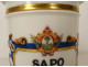 Pharmacy pot apothecary porcelain Paris palm tree snake Sapo Animal 19th century