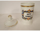 Pharmacy pot apothecary porcelain Paris palm tree snake Sapo Animal 19th century