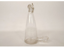 Antique blown glass bird bath, 18th century