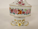 Pair of small porcelain perfume bottles with Paris flowers, Louis-Philippe, 19th century