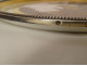 Decorative dish Limoges porcelain PL landscape sepia silver Minerva early 20th century