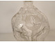 Dutch carafe hourglass blown glass mills boats ribbons 18th century