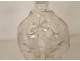 Dutch carafe hourglass blown glass mills boats ribbons 18th century