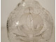 Dutch carafe hourglass blown glass mills boats ribbons 18th century