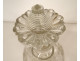 Dutch carafe hourglass blown glass mills boats ribbons 18th century