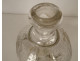 Dutch carafe hourglass blown glass mills boats ribbons 18th century