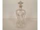 Dutch carafe hourglass blown glass mills boats ribbons 18th century
