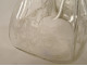Dutch carafe hourglass blown glass mills boats ribbons 18th century