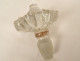 Dutch carafe hourglass blown glass mills boats ribbons 18th century