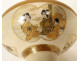 Japanese porcelain footed cup Satsuma character Meiji Japan 19th century