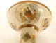 Japanese porcelain footed cup Satsuma character Meiji Japan 19th century