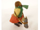 Antique mechanical toy black poodle dog with key wind-up, 20th century