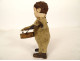 Antique mechanical toy black poodle dog with key wind-up, 20th century