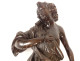 2 large sculptures statues pair of angels carved oak 17th century