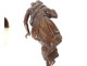 2 large sculptures statues pair of angels carved oak 17th century