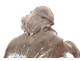 2 large sculptures statues pair of angels carved oak 17th century