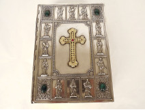 Holy Bible Canon Crampon metal Apostles cross Bibliophile circle 1961 