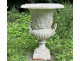 Pair of Medici vases, cast iron garden basin, 19th century