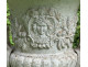 Pair of Medici vases, cast iron garden basin, 19th century