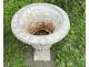 Pair of Medici vases, cast iron garden basin, 19th century