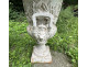 Pair of Medici vases, cast iron garden basin, 19th century