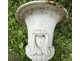 Pair of Medici vases, cast iron garden basin, 19th century