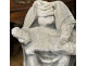 White stone sculpture Virgin of Piety Pieta Christ crucified 17th century