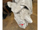 White stone sculpture Virgin of Piety Pieta Christ crucified 17th century