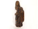 Small sculpture statuette Virgin and Child Jesus carved wood 18th century