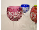 12 Saint-Louis crystal liqueur glasses, Riesling model, 20th century