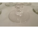 10 Baccarat cut crystal water glasses, Caton model, 19th century