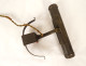 Piano desk lamp, brass, bronze, early 20th century