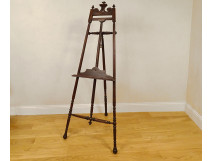 Large artist&#39;s easel, carved wood, Art Nouveau, late 19th century