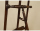Large artist&#39;s easel, carved wood, Art Nouveau, late 19th century