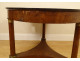 Pedestal table tripod mahogany black marble bronze columns 1st Empire 19th century