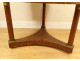 Pedestal table tripod mahogany black marble bronze columns 1st Empire 19th century