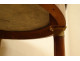 Pedestal table tripod mahogany black marble bronze columns 1st Empire 19th century