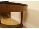 Pedestal table tripod mahogany black marble bronze columns 1st Empire 19th century