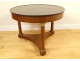 Pedestal table tripod mahogany black marble bronze columns 1st Empire 19th century