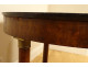 Pedestal table tripod mahogany black marble bronze columns 1st Empire 19th century
