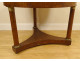 Pedestal table tripod mahogany black marble bronze columns 1st Empire 19th century