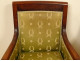 Pair of 1st Empire mahogany armchairs, 19th century seats