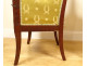 Pair of 1st Empire mahogany armchairs, 19th century seats