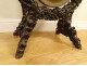Large Indochinese gong, exotic wood, carved copper, Indochina, Vietnam, 20th century