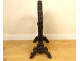 Large Indochinese gong, exotic wood, carved copper, Indochina, Vietnam, 20th century
