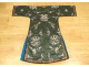 Chinese dress silk embroidery flowers birds phoenixes gourds China 20th century